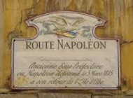 La Route Napoléon à Sisteron - Plaque (Copyright : Office de Tourisme Sisteron Buëch)