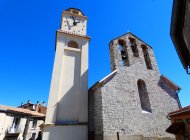 Village perché de Ventavon - L'église Saint-Laurent et le beffroi (Copyright : Office de Tourisme Sisteron Buëch)