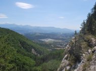 Gorges de l'Aup - Vue sur la vallée depuis les gorges (Copyright : Communauté de Communes Sisteronais Buëch)