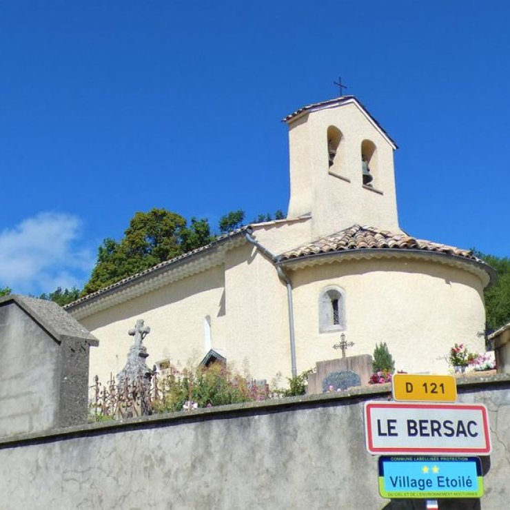 Le Bersac - Eglise Saint Laurent (Copyright : Office de Tourisme Sisteron Buëch)